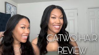 U Part Wig Review | Catwo Hair | 22 Inch Body Wave