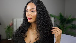 Whoa  @Luvmehairofficial Bohemian Curly Pre-Plucked Lace Wig