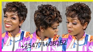 How To Issa Wig!!Most Natural Looking Short Curly Pixie Wig Style A Wig Ft Sharonwaniz Wigs Review
