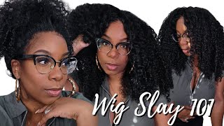 Wig Slay-N-Tell! *Detailed* Curly Hair Tutorial For Beginners Jerry Curly Wig Install Nadula Hair