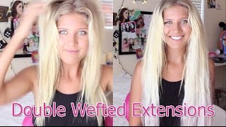 Double Wefted Hair Extensions By Cliphair