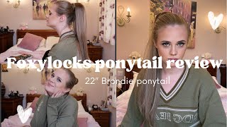 Foxylocks Ponytail Hair Extension Review! Perfect Hair Accessory If You'Re Chronically Sick!