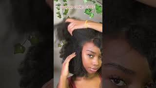 Wig Where?!Afro Curly Lace Wig Installation | 4C Type Curly Natural Hair Review Ft.@Ulahair
