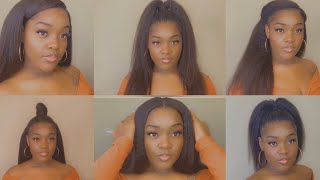 How To: Clip In Styles For Black Girls! | Anrosa Hair| Kinky Straight