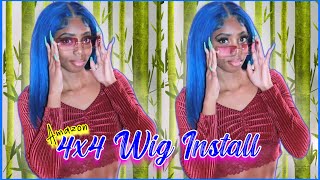 4X4 Closure Wig Install *Amazon Wigs* Bubbles Beauty
