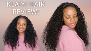 Curly Headband Wig! | Klaiyi Hair