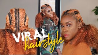 Viral Hairstyle On Instagram  Clip In Ponytail Natural Hair Tutorial | Iknowlee