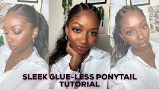 No Glue Ponytail Tutorial | Niara Alexis