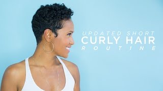 Updated Short Curly Hair Routine