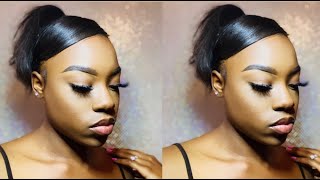 High Ponytail With Swoop Bang! | Parisjanae