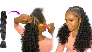 I'M Shook!! $1 Hairstyle Using Braid Extension/ No Leave Out