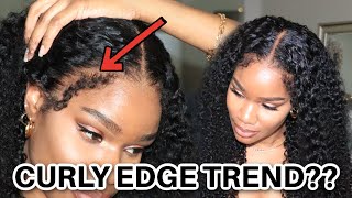 Best Curly Edges Yet? Detailed Jerry Curly Wig Install For Beginners | Twingodesses | Ft Klaiyi Hair