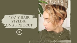 Creating Wavy Hair Texture On A Pixie Cut Using A Mini Flat Iron