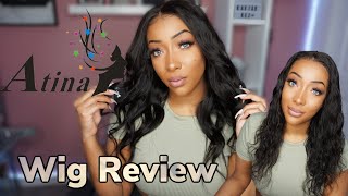 Atina Hair | Affordable Body Wave 13X6 Frontal Wig |Unboxing, Review & Loose Curls Tutorial!
