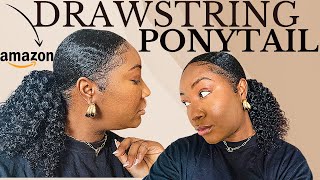 Drawstring Ponytail For Type 4 Natural Hair Ft. Amazon