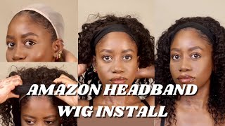 How To Wear A Headband Wig | Amazon Wig Review