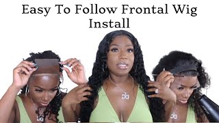 Easy To Follow Deep Curly Frontal Wig Install Ft Mslynn Hair