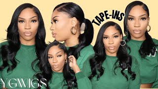 Tape In Extensions At Home | 80 Pieces On Fine Short Hair | Yg Wigs