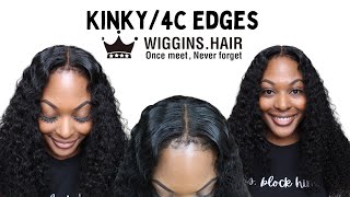 4C Edges On Wig | Wiggins Hair | Glueless 13X4 Lace