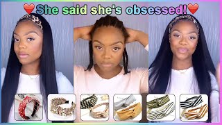 #Headband Wig True Review! How To Quickly Install Glueless Wig | Protective Hairstyle #Ulahair.
