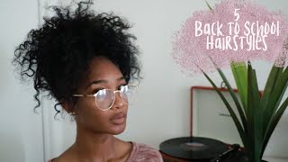 5 Easy Back To School Hairstyles Natural Hair Tatyana Ali