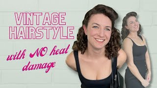 Romantic Vintage Wavy Hairstyle With No Heat Damage