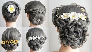 Top 5 Simple Hairstyle For Wedding Bridesmaid | New Bun Updo Hairstyles