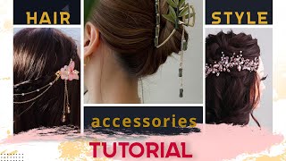 Hair Style With Korean Hair Accessories#Youtube #Hairstyle#Hairtutorial #Youtubevideo @Smfworld