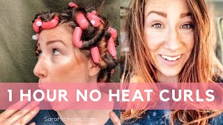1 Hour No Heat Curls || Heatless Hairstyles #Heatlesscurls #Heatlesshairstyles