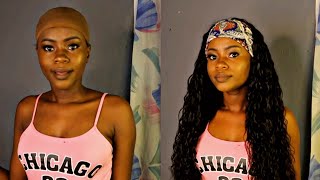 Water Wave Headband Wig Installation Feat Beauty Forever  #Haitiancreator