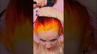 Styling My Fire Roots   #Fireroots #Hotroots #Hairstyle #Shorthair