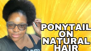 #Shorts How To Do A Ponytail On Natural Hair