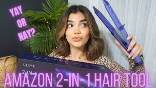 Testing Amazon Hair Tools | Ellesye 2-In-1 Hair Straightener And Curler... Is It Worth It?