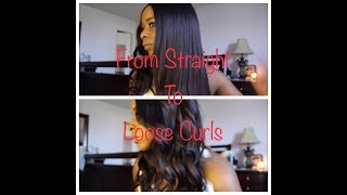 First Time Ever Using A Curling Wand: Wowafrican 360 Lace Wig Yaki Straight