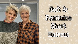 Short Haircut Tutorial | Pixie Style For Women Over 60 With Fine Hair