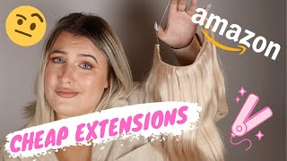 Trying Cheap Halo Hair Extensions | Hannah Tyson