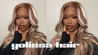 Perfect Gift For Valentine'S Day! Gorgeous Blonde Highlight Wig Installation | Ft. Yolissa Hair