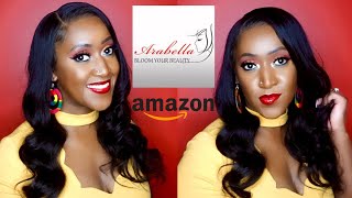 360 Pre-Plucked Body Wave Lace Frontal Human Hair Wig- Arabella Hair (Amazon)