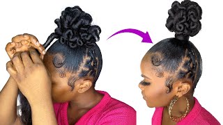  Beautiful And Elegant Hairstyle In 15 Minutes/ Using Braid Extension