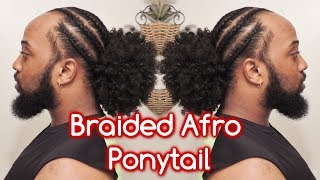 #636 - Braided Afro Ponytail Style Demo