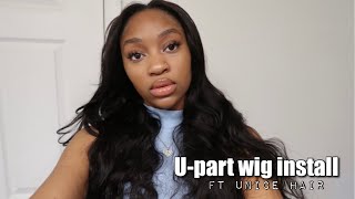 U-Part Wig Install Easy And Beginner Friendly | Ft Unice Hair