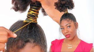 How To: Genie Ponytail On Natural Hair