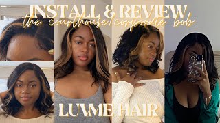 An Honest, In-Depth Luvme Hair Unboxing + Review! | Highlighted Bob No Wig Cap Corporate Wig Install