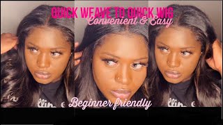 How To: From Quick Weave To Quick Wig | Easy Way To Make A U-Part Wig For Beginners Part 2