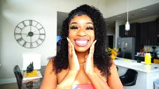 Best Affordable Amazon 22 Inch Kinky Curly Headband Wig | Viennois  Hair Store Review