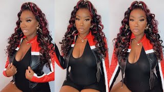 Need A Valentine'S Day Wig? Try This Red & Blonde Highlight Wig Ft Unice Hair | The Tastemaker