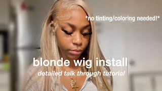 This Ash Blonde Wig Is Everything!! | Detailed Talk Through Install | Alipearl Hair
