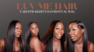 Luvme Hair Yaki Straight Frontal Wig Review: This Is The Best Wig I'Ve Ever Used!