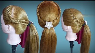 Easy And Simple Ponytail Top 2 Hairstyles|| New Ponytail Hairstyles For Girls||