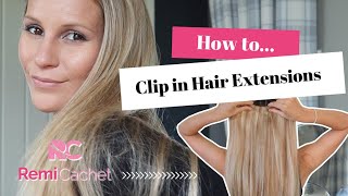 How To Apply Clip In Hair Extensions - My Secret To Long Luscious Hair  |  Rachel Ducker